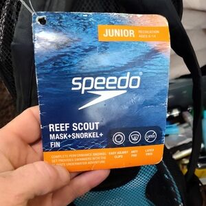 Speedo junior L/XL Reef scout mask snorkel fin